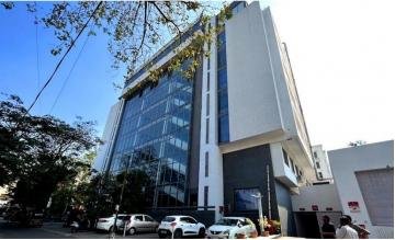 The WeWork Raheja Woods building in Kalyani Nagar, Pune, home of the TestGate office